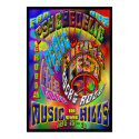 Psychedelic Hippiefest Music Poster posters by oldrockerdude Psychedelic Hippiefest Music Poster posters