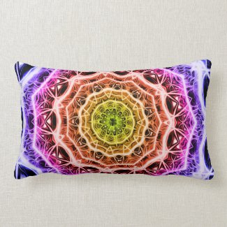 Psychedelic Kaleidoscope6 (fractal spirit) Pillows mojo_throwpillow