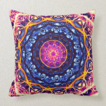 Psychedelic Kaleidoscope 6 (fractal love) Pillows pillows