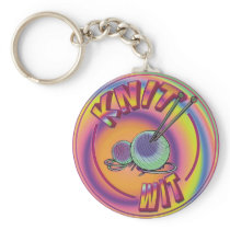 Psychedelic Knit Wit Key Chains