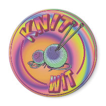 Psychedelic Knit Wit Magnet
