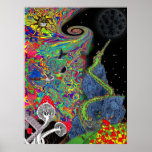 Psychedelic Landscape Print