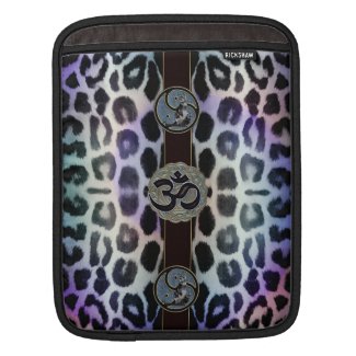 Psychedelic Leopard with Symbolic Collar iPad Sleeve