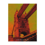 Psychedelic London Bridge Postcard