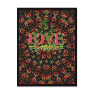 psychedelic LoVe Postcard by webgrrl