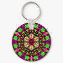 Psychedelic Mandala #13 Keychain