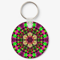 Psychedelic Mandala #13 Keychain