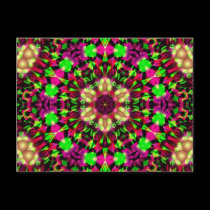 Psychedelic Mandala #13 Postcard by webgrrl Psychedelic Mandala #13 Postcard