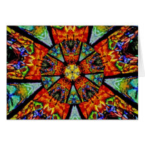 Psychedelic mandala - Card