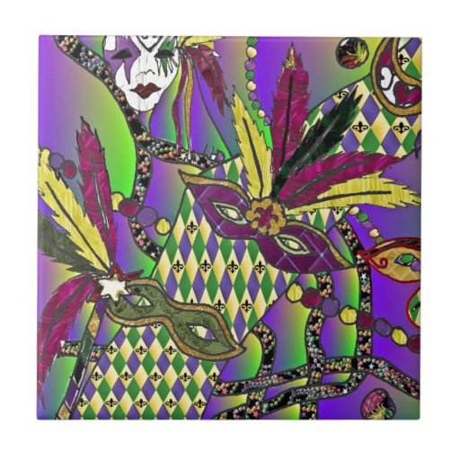 mardi gras psychedelic art