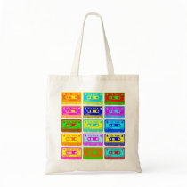 Psychedelic Mix Tape Canvas Bag