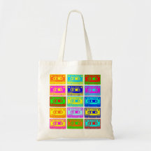 Psychedelic Mix Tape Canvas Bag