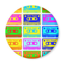 Psychedelic Mix Tape magnets by artberry Psychedelic Mix Tape magnets