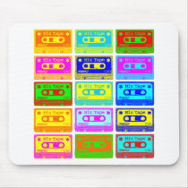 Psychedelic Mix Tape mousepads by artberry Psychedelic Mix Tape mousepads