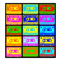 Psychedelic Mix Tape Pop posters by artberry Psychedelic Mix Tape Pop posters