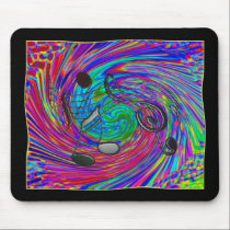 Psychedelic Music-Themed Mousepad mousepads