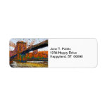 Psychedelic NYC: Brooklyn Bridge #1 Return Address Label
