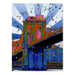 Psychedelic NYC: Brooklyn Bridge #2 Post Cards