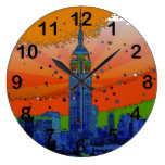 Psychedelic NYC: Empire State Building #3 Wallclock