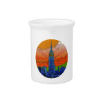 Psychedelic NYC: Empire State Building #3 Pitchers