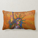 Psychedelic NYC: Statue of Liberty 001 Pillow