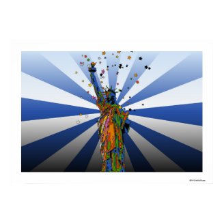 Psychedelic NYC: Statue of Liberty #2 Poster
