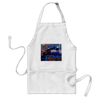 Psychedelic NYC: Water Towers in Winter #6 Apron