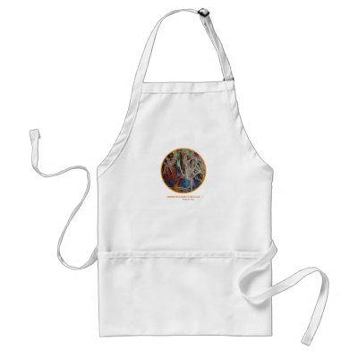 Psychedelic oil painting apron by ashstone