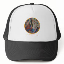 Psychedelic oil painting hats