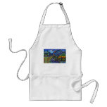 Psychedelic Op Art Landscape Apron