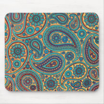 Psychedelic paisley art mousepads