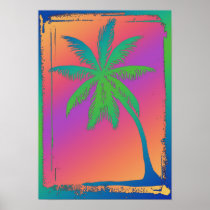 Psychedelic Palm Tree Print