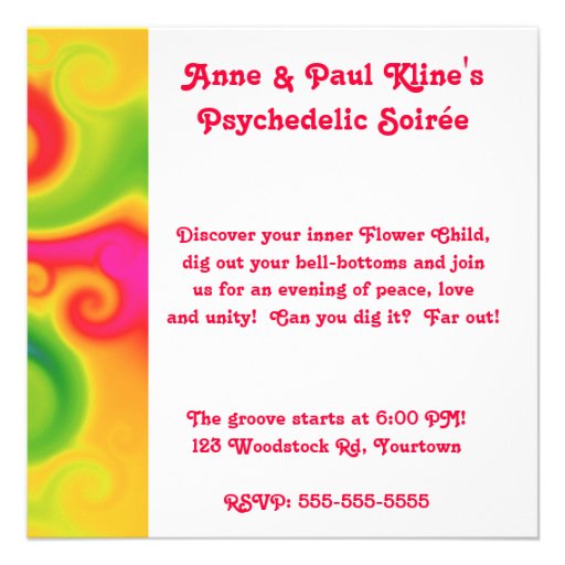 Psychedelic Party Invitation