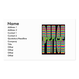 Psychedelic Peace Business Card