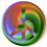 Psychedelic Peace Button