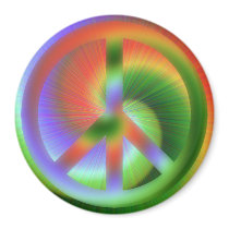 Psychedelic Peace Magnet