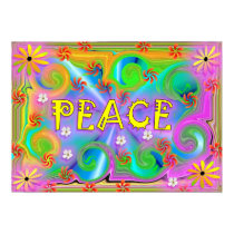 Psychedelic Peace Poster posters