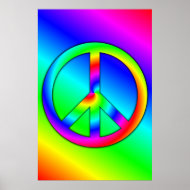 Psychedelic Peace Poster print