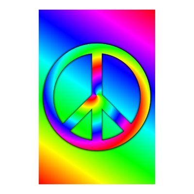 Psychedelic Peace Poster by zazzler55811