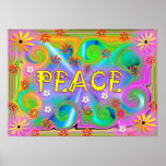 Psychedelic Peace Poster