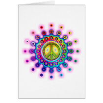 PSYCHEDELIC PEACE SIGN CARDS