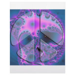 psychedelic peace sign customized letterhead