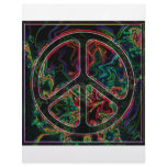 psychedelic peace sign letterhead