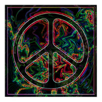 psychedelic peace sign poster posters by jimwhitehd psychedelic peace sign poster posters