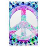Psychedelic Peace Sign Custom Stationery