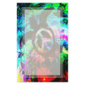 Psychedelic Peace Turtle Blank Stationery by wingedturtle Psychedelic Peace Turtle Blank Stationery