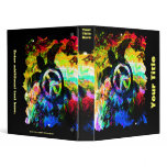 Psychedelic Peace Turtle Customizable Art Binder