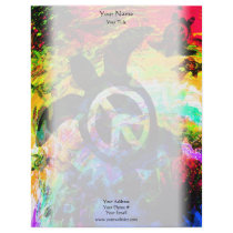 Psychedelic Peace Turtle Letterhead