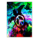 Psychedelic Peace Turtles Cards by wingedturtle Psychedelic Peace Turtles Cards