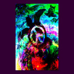 Psychedelic Peace Turtles